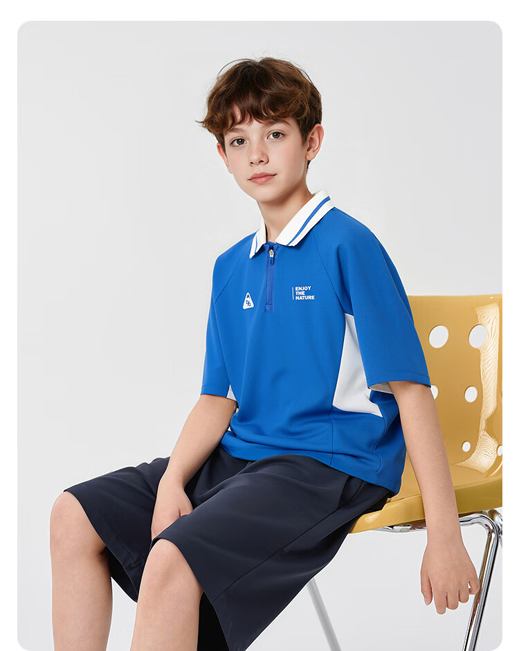 Balabala Boys' Short Sleeve Set Children's Two-Piece Outfit 2026 New Summer T-Shirt and Pants Cool and Comfortable 21