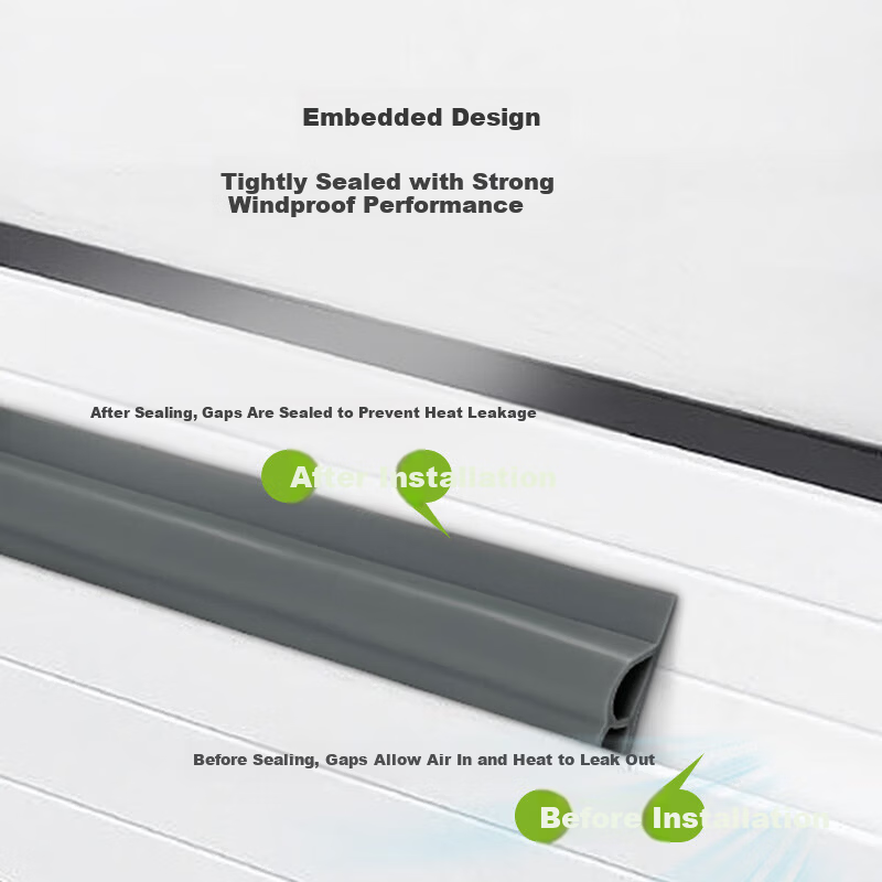 JiaDu Window Seal Strip Windproof Door and Window Gap Seal Strip Anti-Collision Window Insulation Soundproof Windproof Strip