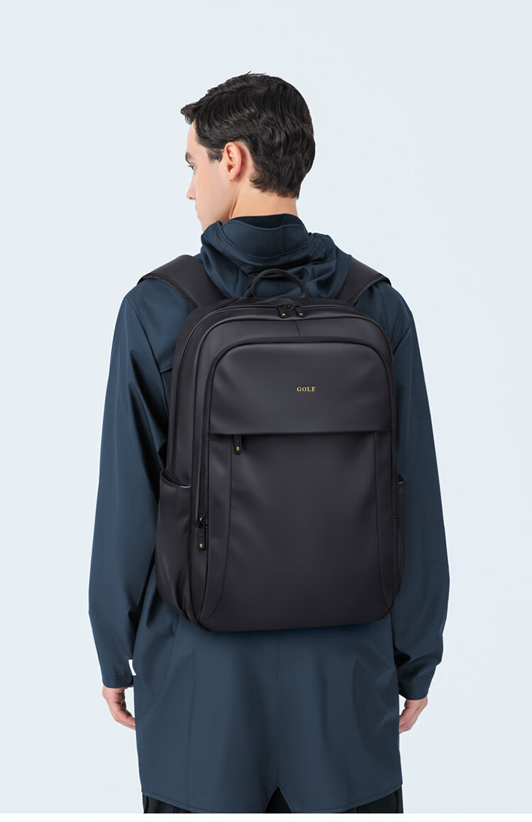GOLF Men's Travel Backpack Large Capacity 15.6/16 Inch Laptop Student School Bag Commuter Business Backpack 2