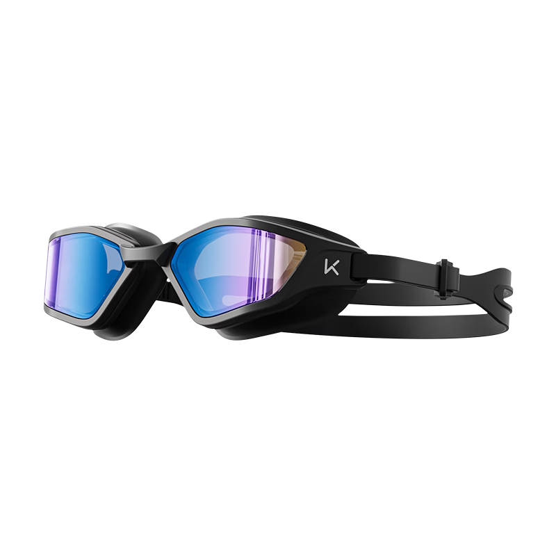 Keep Mist Shield Swimming Goggles Unisex HD Professional Advanced Anti-Fog Goggles with Swim Cap Set Phantom Mirror Electroplated Blue