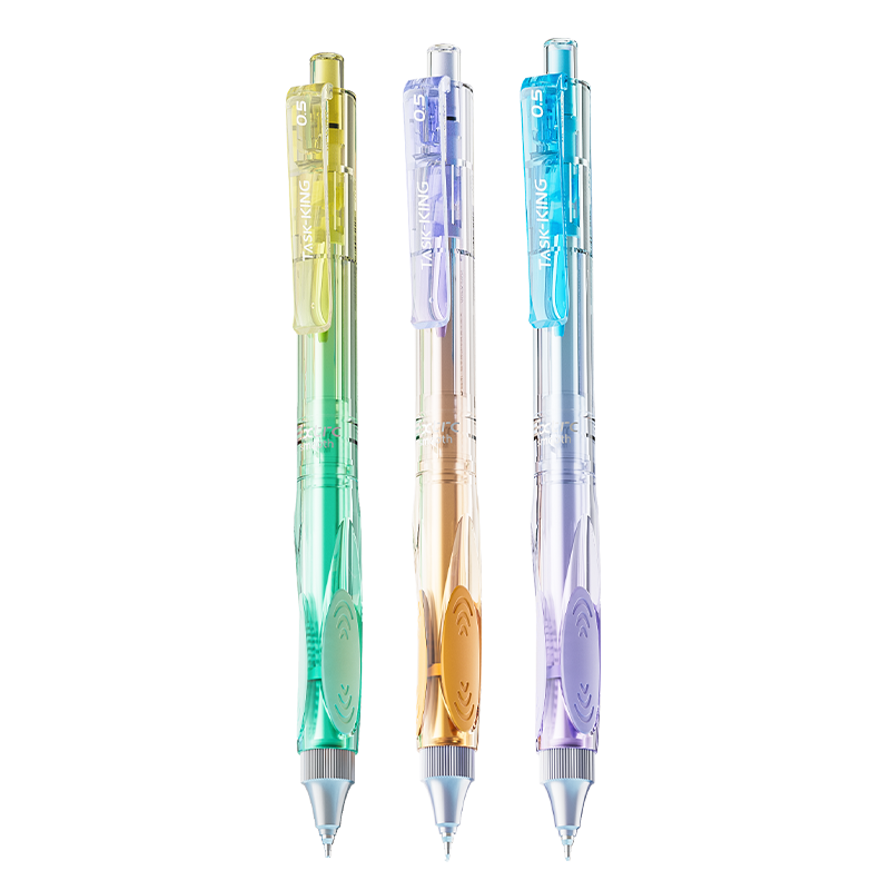 M&G Stationery Colorful Little Overlord Black Retractable Gel Pen 0.5mm Quick-Dry Student Exam Writing Pen Office Signature Pen 3pcs/Box AGPK4907