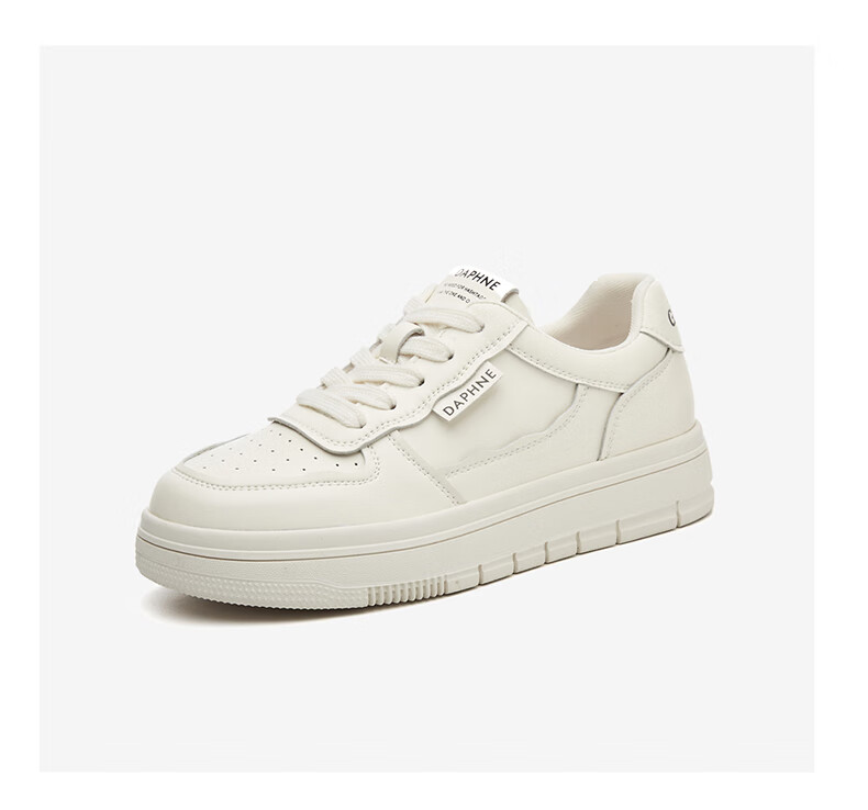 DAPHNE Low-Top Sneakers for Women, Thick-Soled Casual Sports Shoes with Soft Soles, Lightweight Versatile Women's Shoes 4623101076 Black 34 22