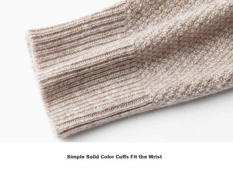 FIRS 100% Wool Men's Sweater Thickened Winter Warm Crew Neck Pullover Knitwear Men's Clothing 7