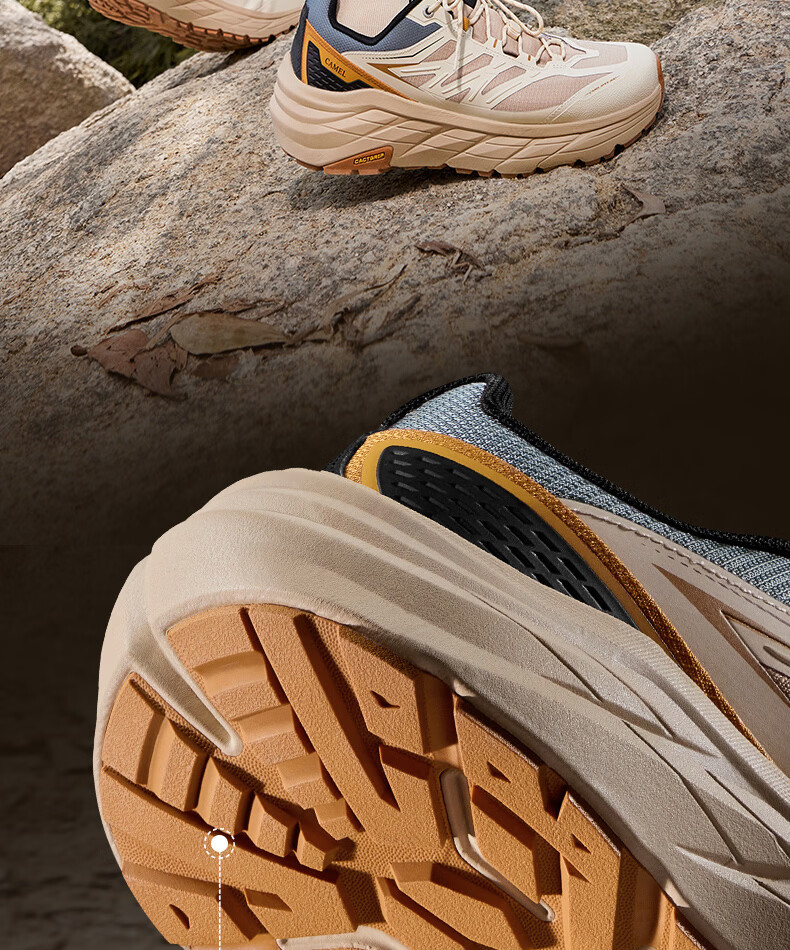 CAMEL Lianshan Outdoor Hiking Shoes 2025 Autumn New Unisex Non-slip Shock Absorption Trail Shoes 6