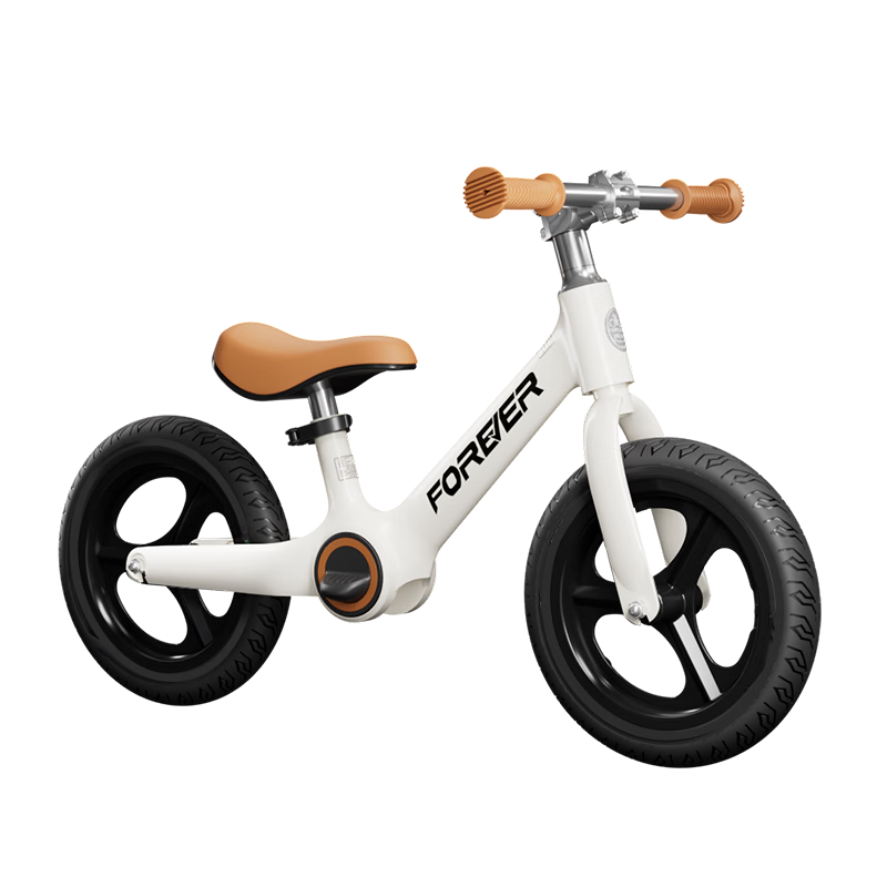 FOREVER Children's Balance Bike for Ages 1-3 Toddler Scooter Glider Bike No Pedal Boys Birthday Gift 12 Inch White