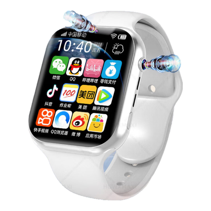 HUWXMAXI Smart Kids Phone Watch 5G Full Network 6-18 Years Waterproof GPS Positioning SIM Card Slot for Elementary to High School Students