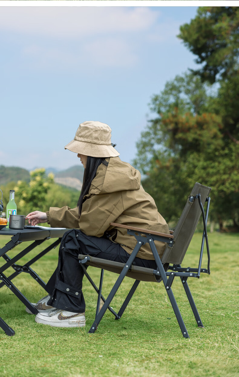 Shanfei Antai Outdoor Folding Camping Aluminum Alloy Kemit Chair Portable Backrest Sketching Fishing Kemit Chair 12