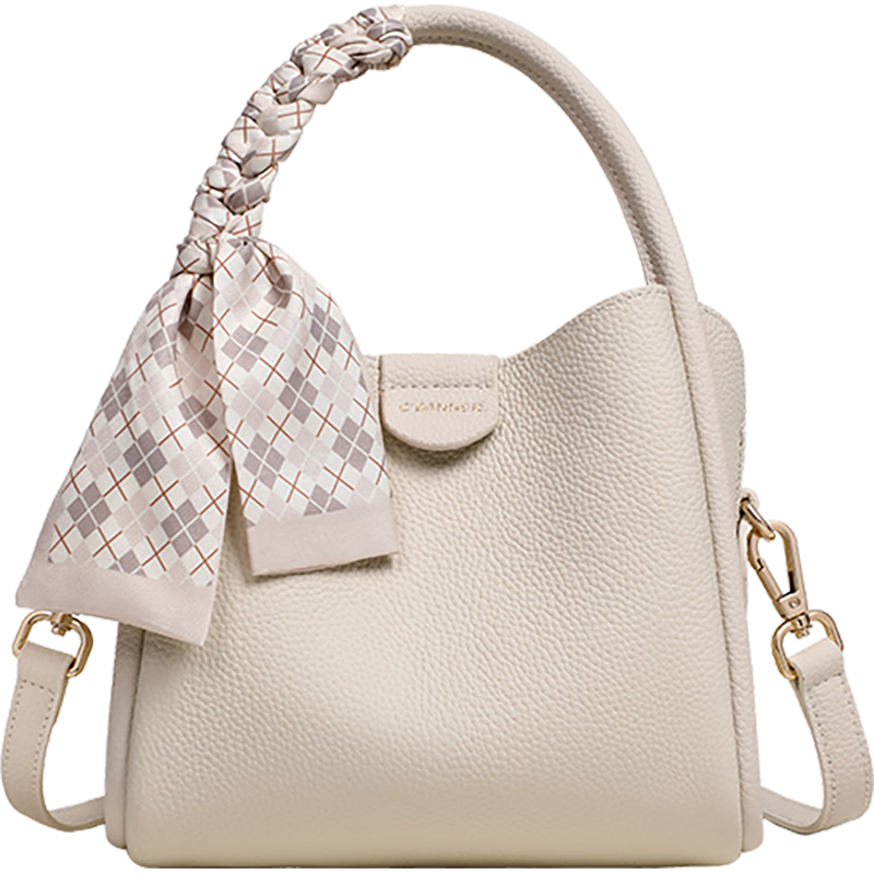 C.BANNER Women's Handbag, Top-Grain Leather Tote Bag, Shoulder Bag, Crossbody Light Luxury Birthday Mother's Day Gift, Practical Present for Mom