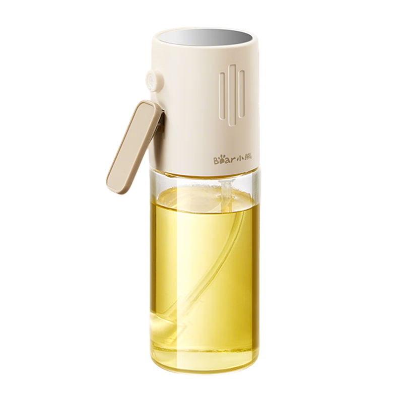 Bear Glass Oil Sprayer Bottle 210mL Small Handle Cooking Oil Spray Dispenser Seasoning Bottle