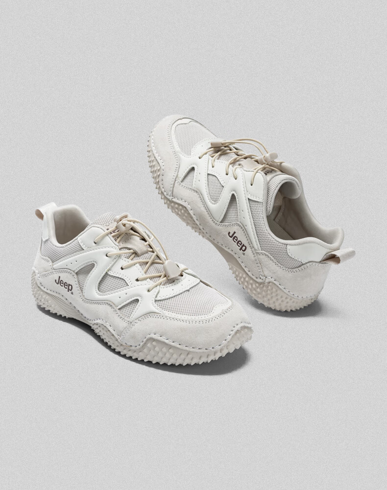 JEEP Women's Lightweight Hiking Shoes 2026 Spring Summer New Non-Slip Outdoor Casual Sports Shoes Gray Size 38 19