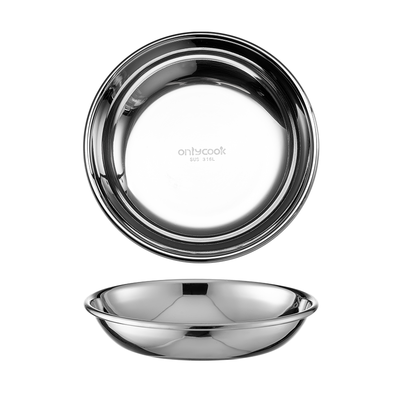 Onlycook 316L Stainless Steel Dipping Sauce Dish for Soy Sauce, Vinegar, Seasoning, Hot Pot, BBQ, Kimchi, Dishwasher Safe