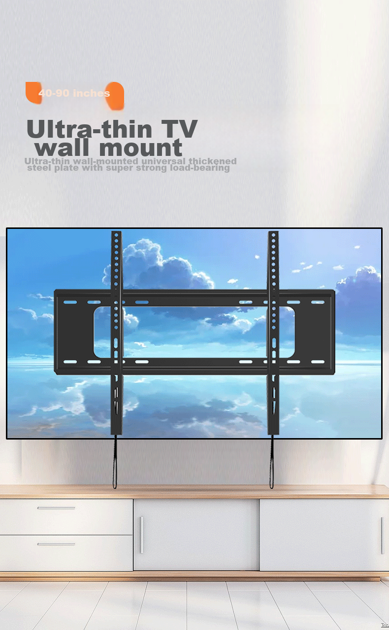 Yizhigu TV Wall Mount Bracket for Large And Thick Screens 75-120 Inches Compatible with Xiaomi, Hisense, Skyworth, Sony, Konka, TCL, Huawei Smart Screen Wall Mount 1