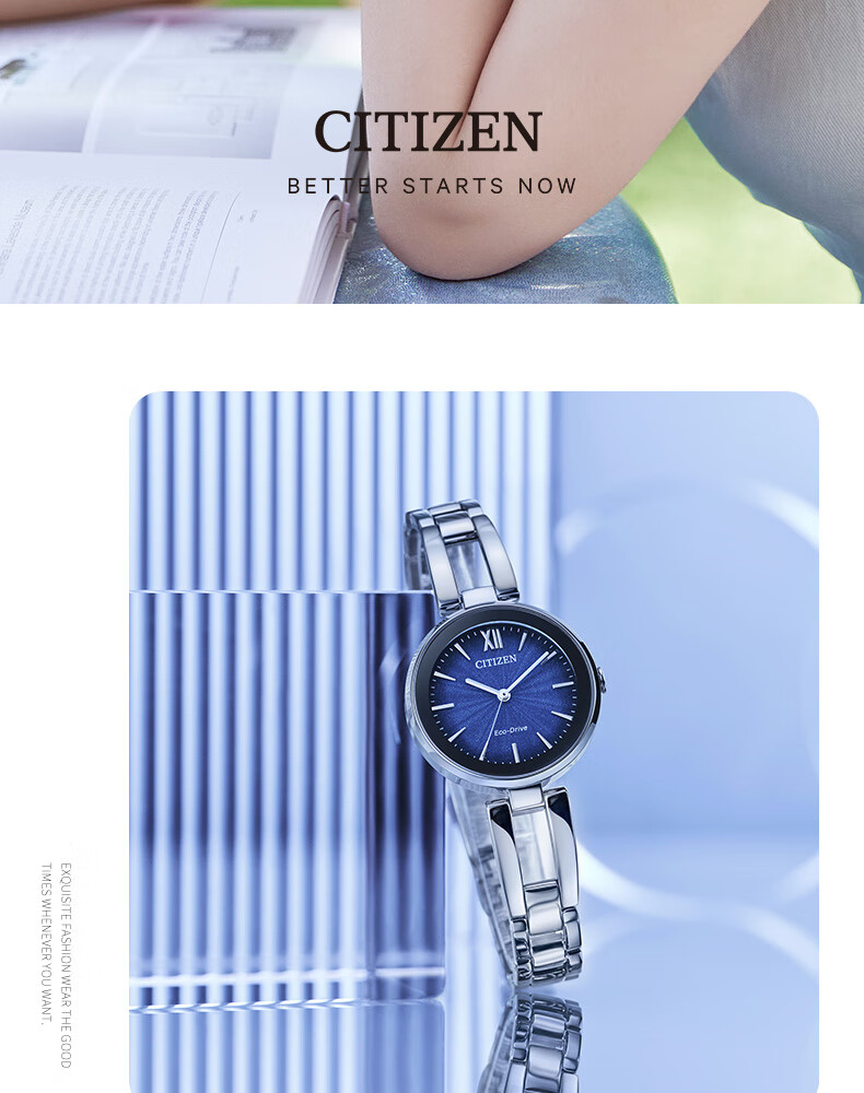 CITIZEN Eco-Drive Series Fashion Business Women's Watch, Gift for Girlfriend, EM0809-83Z 2
