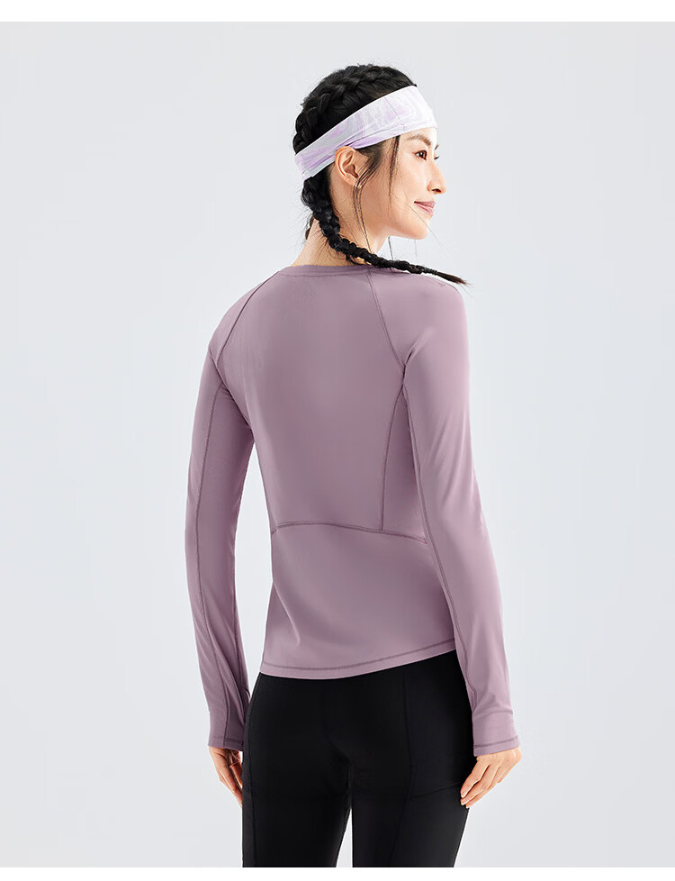 Toread Women's Quick-Dry Outdoor Breathable Lightweight Moisture-Wicking Long Sleeve T-Shirt for Spring and Summer Running Hiking Base Layer 15