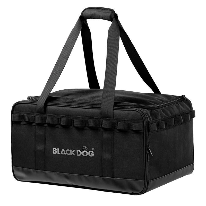 Black Dog Camping Storage Bag, Picnic Bag, Storage Box, Outdoor Divider, Adjustable 30L Large Capacity Storage Bag
