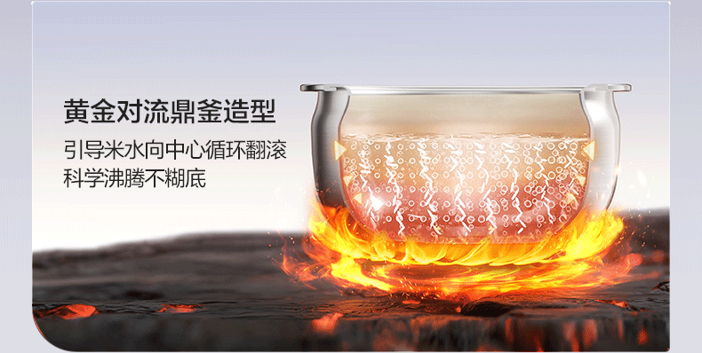 Midea Petal Pro 2.0 IH Heating Rice Cooker 4L Pure Titanium 0 Coating Firewood Rice Tempered Glass Electric Rice Cooker MB-40HB9T [ZMD Peace of Mind Series] 14