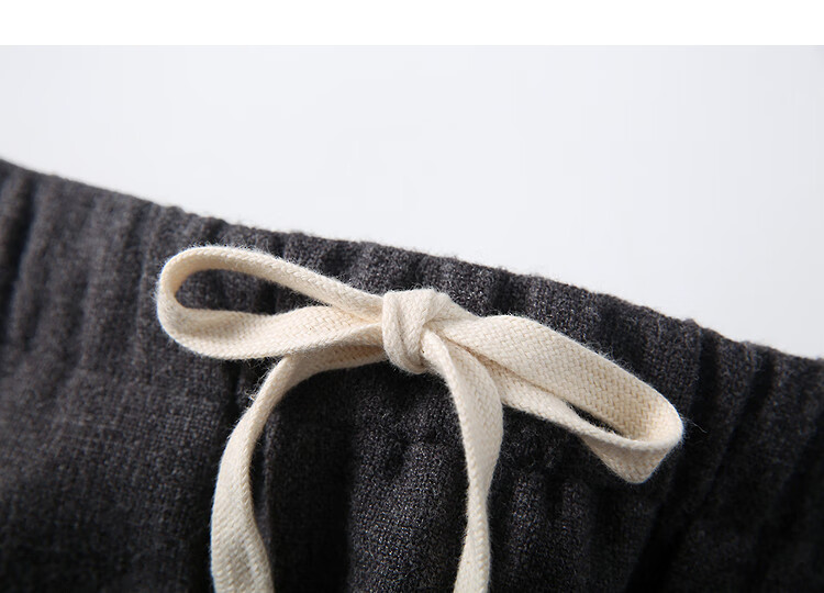 Demana [Salt Style Light] Winter Elastic Waist Color-Block Drawstring Textured Woolen Peplum Loose Fit Concealing Women's Skirt 16