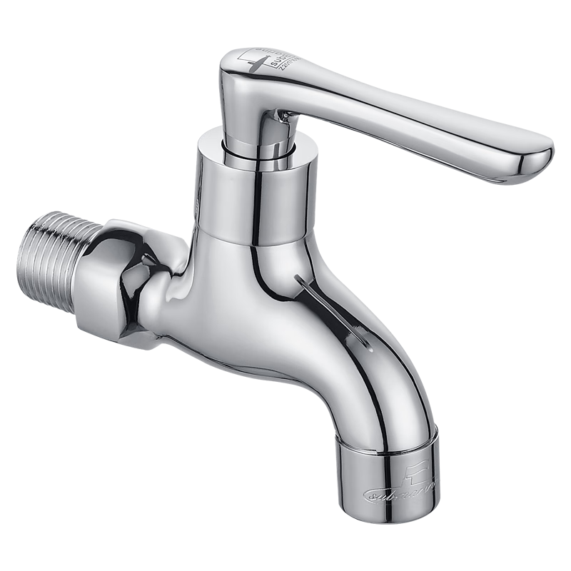 Submarine L1101 Copper Chrome-Plated Mop Sink Faucet, Four-Point Aerator, Ceramic Valve Core, Mop Sink Spout