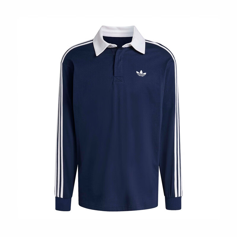 Adidas Originals Men's 3S PL Long Sleeve Polo KE3574 Dark Indigo S 4