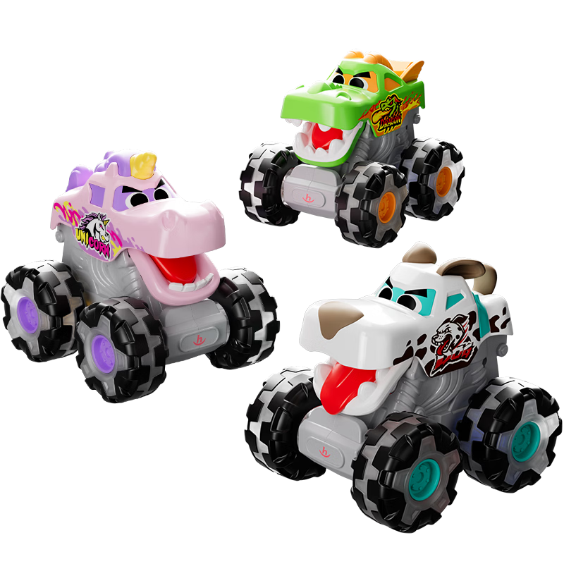 Hui Le Toys Inertia Off-Road Car Toy Vehicle for Boys and Girls Ages 1-3 Baby Children's Toy Car Birthday Gift