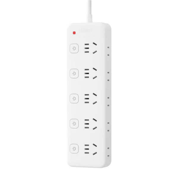 JD Jingzao 10-Outlet 3-Meter Independent Control Power Strip Extension Socket Smart Socket Adapter Multi-Socket Table Lamp Surge Protector for Home Use