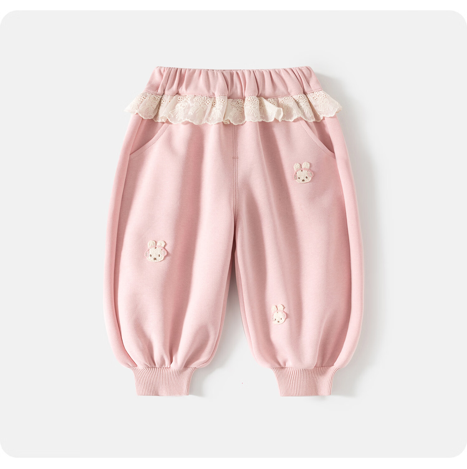 Banxidi Girls' Pants Spring 2026 New Stylish Baby Princess Casual Jogger Pants Spring and Autumn Children's Sweatpants 6