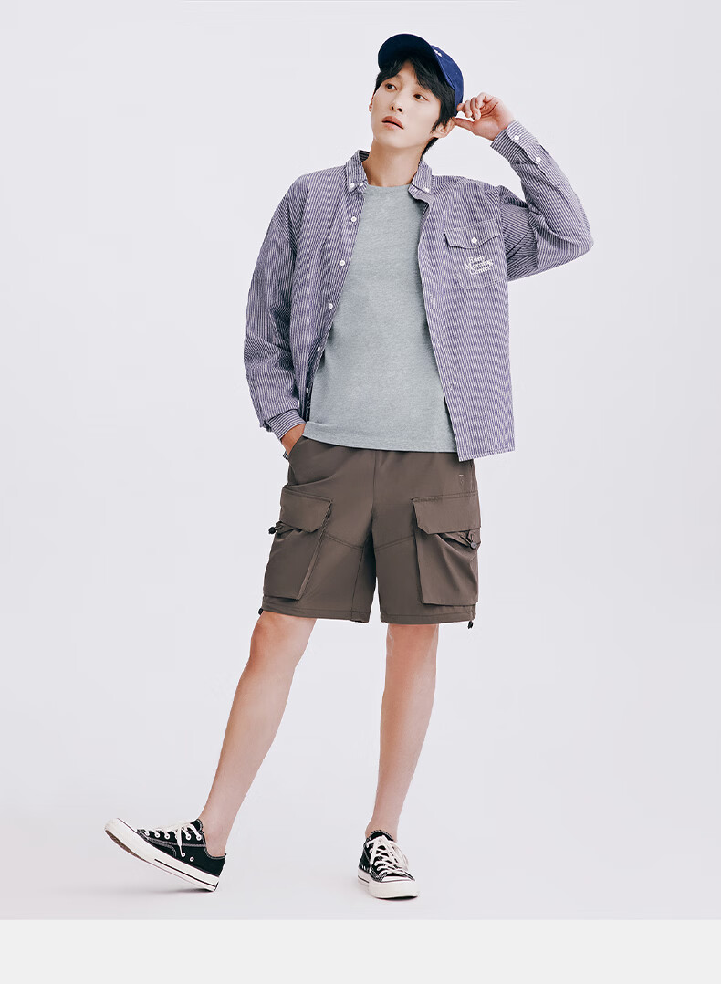 Threegun [Pure Cotton Breathable] Men's T-Shirt Round Neck Short Sleeve Casual Basic Top 10