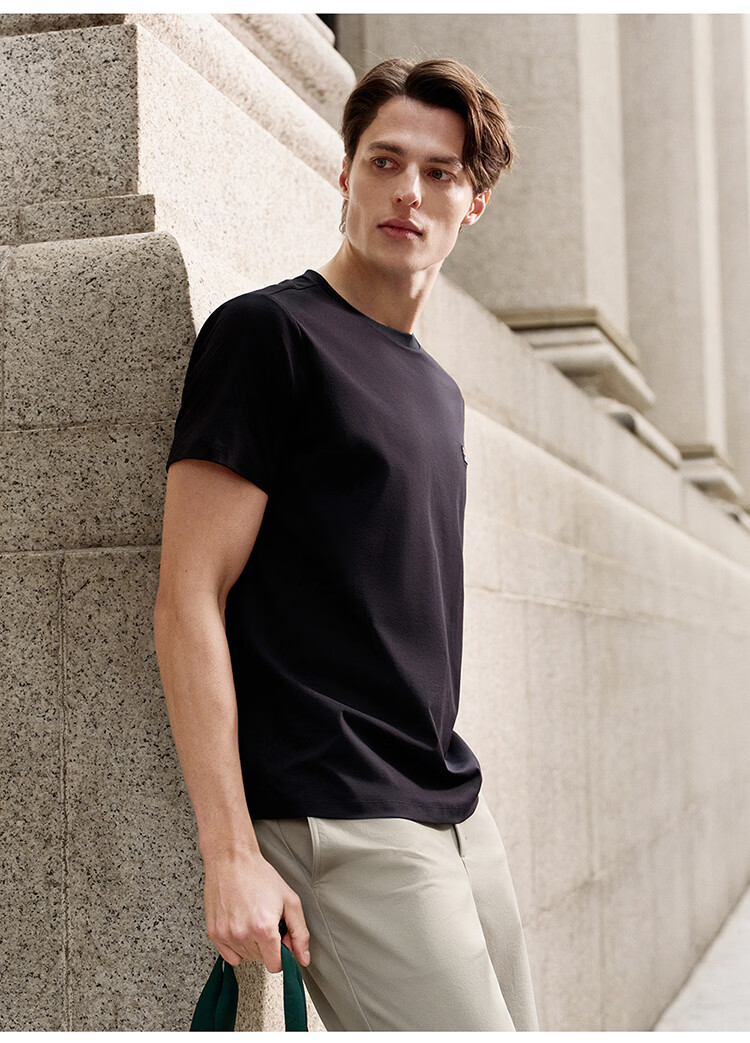 FILA Official Men's Short Sleeve T-Shirt 2026 Summer Tennis Moisture-Wicking Quick-Dry Knit Sun Protection Crew Neck Top 19