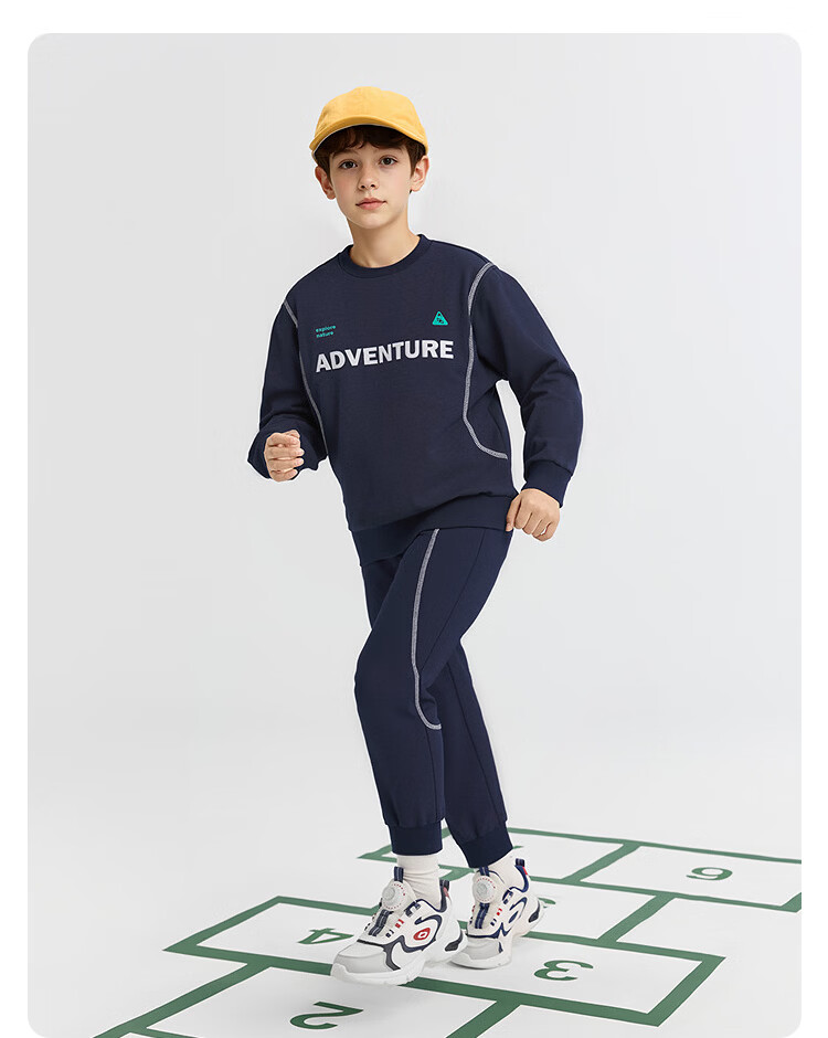Balabala Kids Sweatshirt Set Two-Piece Boys Girls 2026 New Spring Sports Casual Schoolwear Trendy 23