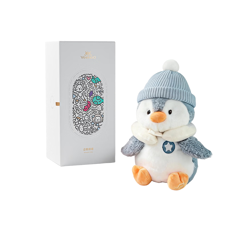 YEEHOO Baby Toy Penguin Soothing Doll Singing Repeating Interactive Companion Sleep Aid Birthday Gift for 1-Year-Old Baby