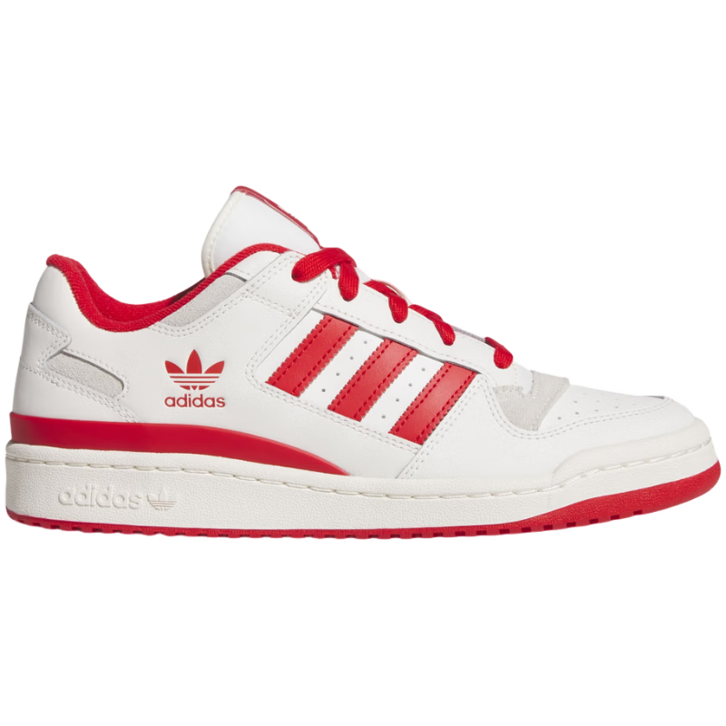 Adidas Originals Trefoil Series Unisex FORUM LOW CL Casual Shoes JQ1533 White/Red Size 41