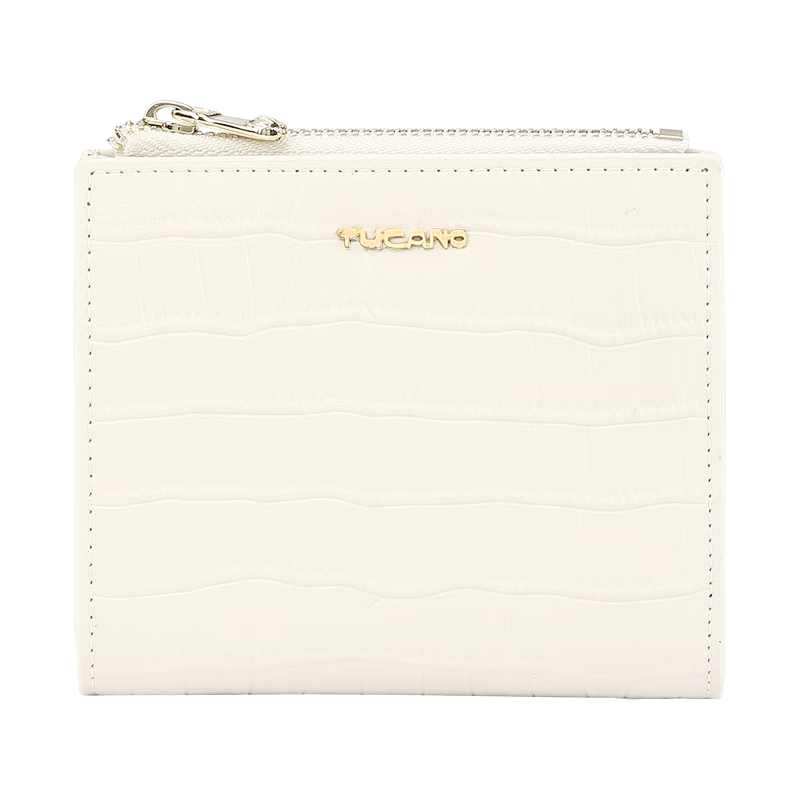 TUCANO Women's Bag 2026 Short Wallet Card Holder 2-in-1 Genuine Cowhide Ticket Clip Gift for Women's Day