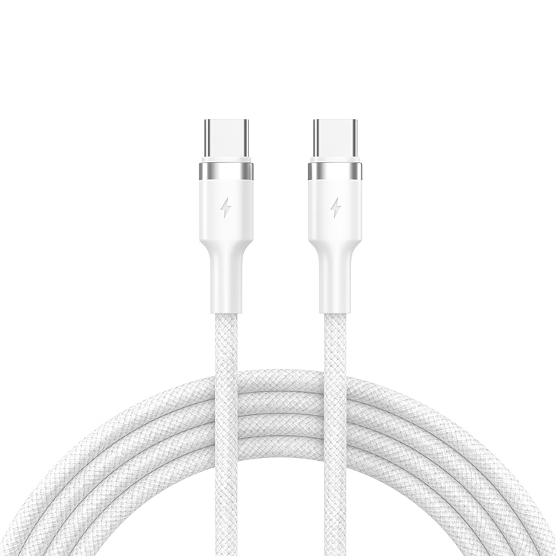 Jingxuan JD Self-Owned Brand Type-C to Type-C PD 60W Apple Charging Cable 3A Compatible with iPad Apple/Xiaomi/Huawei 30W 1.5m Glazed White