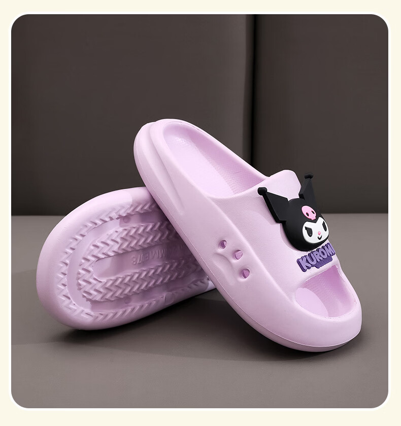 Genmai Sanrio Children's Slippers Summer Girls Cartoon Kuromi Cute Home Non-Slip Sandals Girls Cinnamoroll 220 9