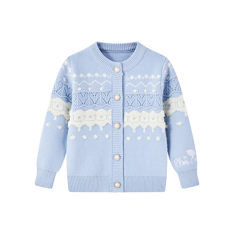Disney Kids Sweater Girls Baby Autumn Winter New Knitted Cardigan Girls New Year Outfit