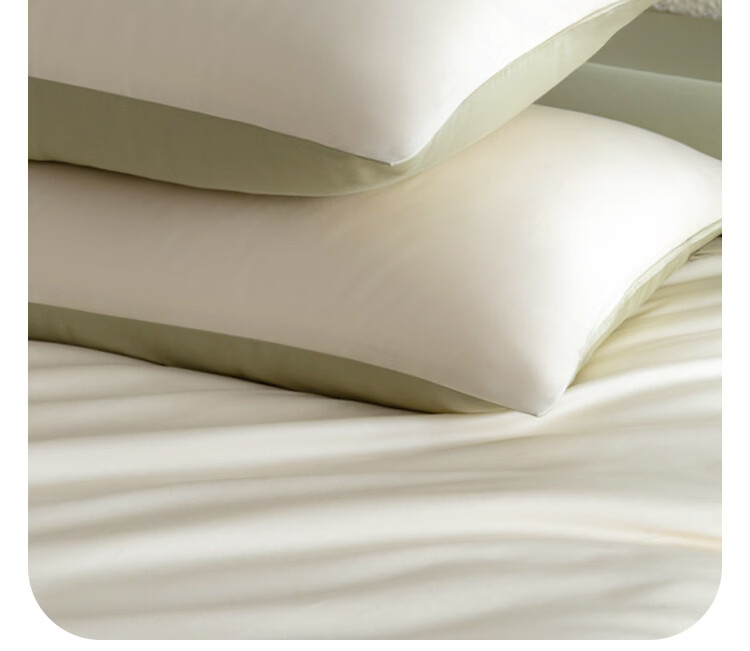 MUJI Origin Series 60-Count Xinjiang Cotton Four-Piece Set Ultra-Soft Class A Antibacterial Pure Cotton Bedding Set 1.8/2.0m Bed Glacier Blue 12