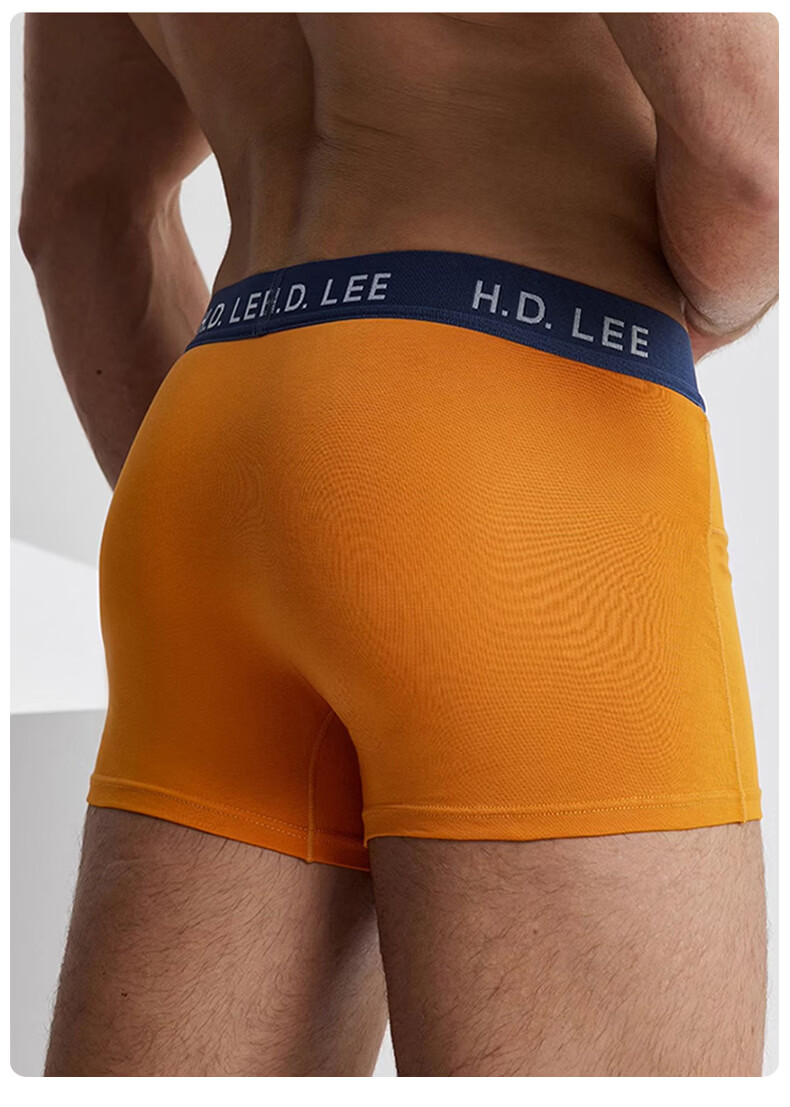 Lee Men's Underwear [Ben Ming Nian Qi Ji Red] Pure Cotton Boxer Briefs 7A Antibacterial Men's Four-Corner Shorts 15