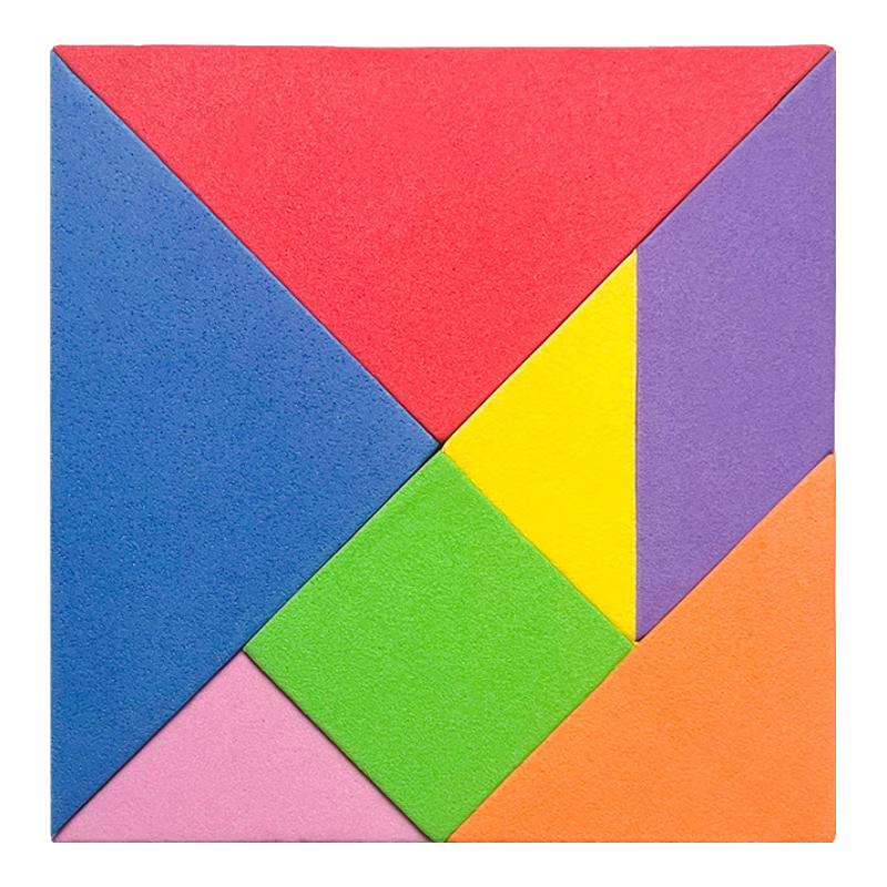 AUCS Tangram Magnetic Tiles for 1st Grade Students Educational Magnetic Puzzle Toy for Kids Kindergarten Stationery Whiteboard Blackboard Compatible