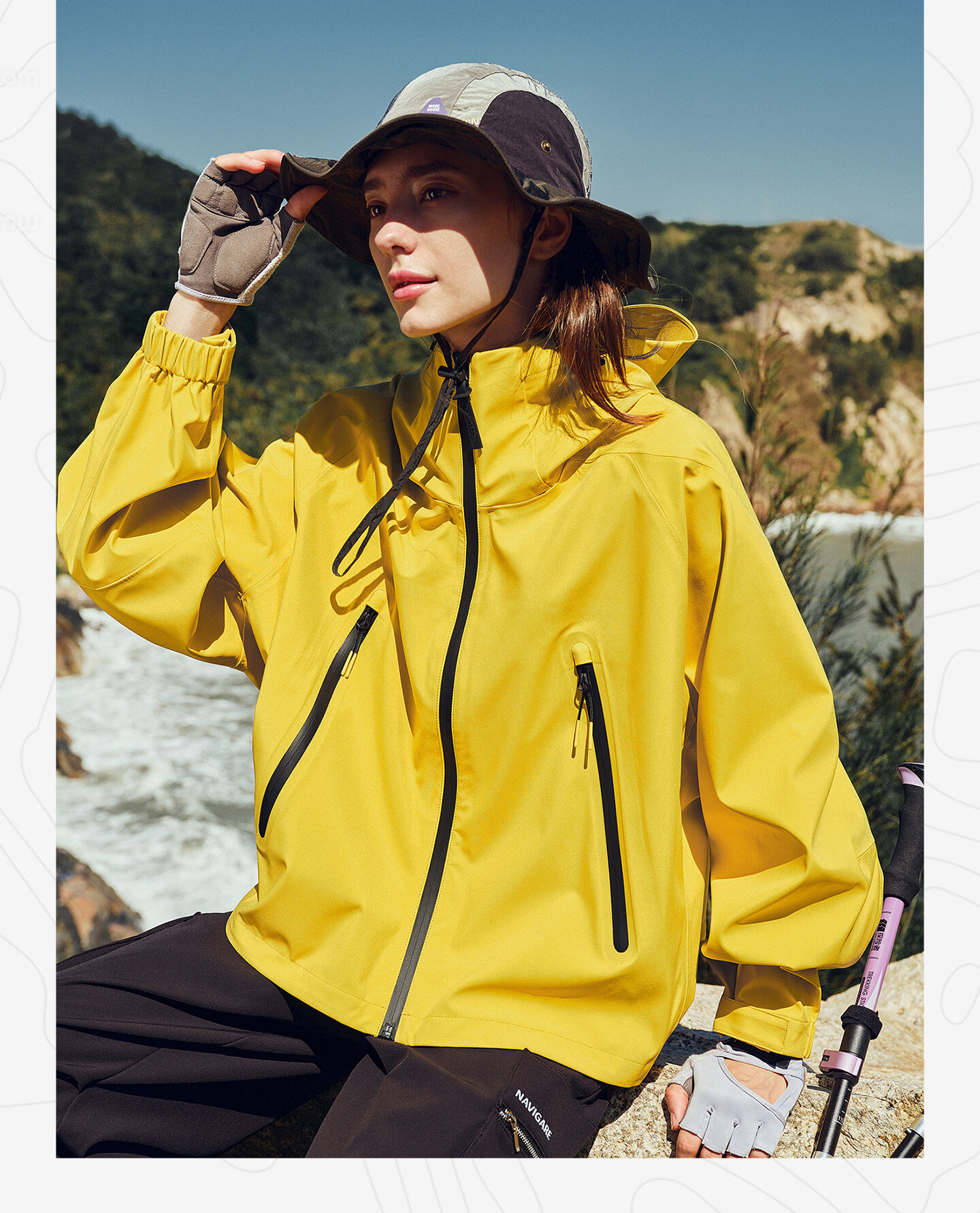 Navikail Italian Small Sailboat Women's 2025 Autumn Winter New Hooded Loose Windproof Outdoor Jacket 2331005504 2