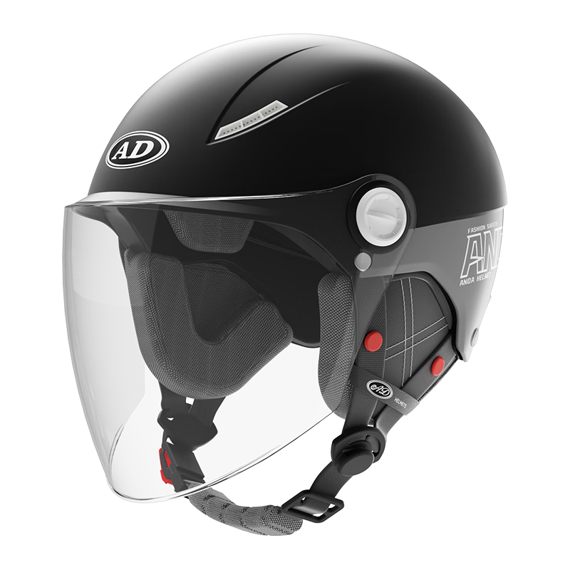 AD New National Standard Class A 3C Certified Electric Vehicle Helmet for Men and Women Summer Electric Bike Safety Helmet Women's Four-Season Universal Lightweight Riding Motorcycle Half Helmet Winte