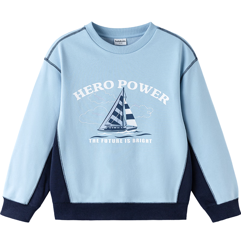 Balabala [balaOne] Kids Long Sleeve Sweatshirt Children's Clothing Boys Girls 2026 Spring Top