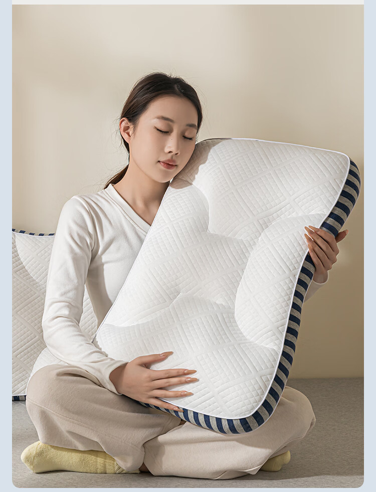 SOMERELLE Deep Sleep SPA Traction Neck Pillow Cervical Pillow for Deep Sleep Cervical Spondylosis Pillow Core Pair Set 11
