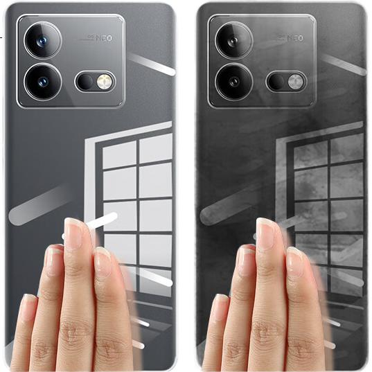 Противоударный чехол KOOLIFE для Vivo IQOO Neo8 / Neo8 Pro, прозрачный, силиконовый, с полной защитой линз