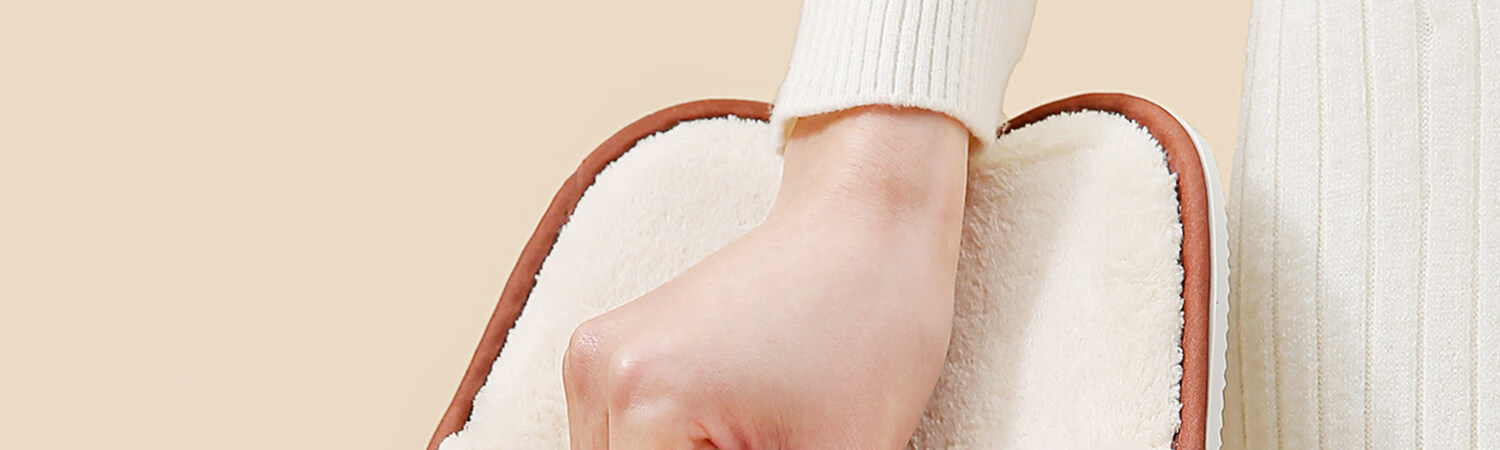 Guxu Disposable Cotton Slippers Thickened Non-Slip Winter Home Travel Hotel Use 4
