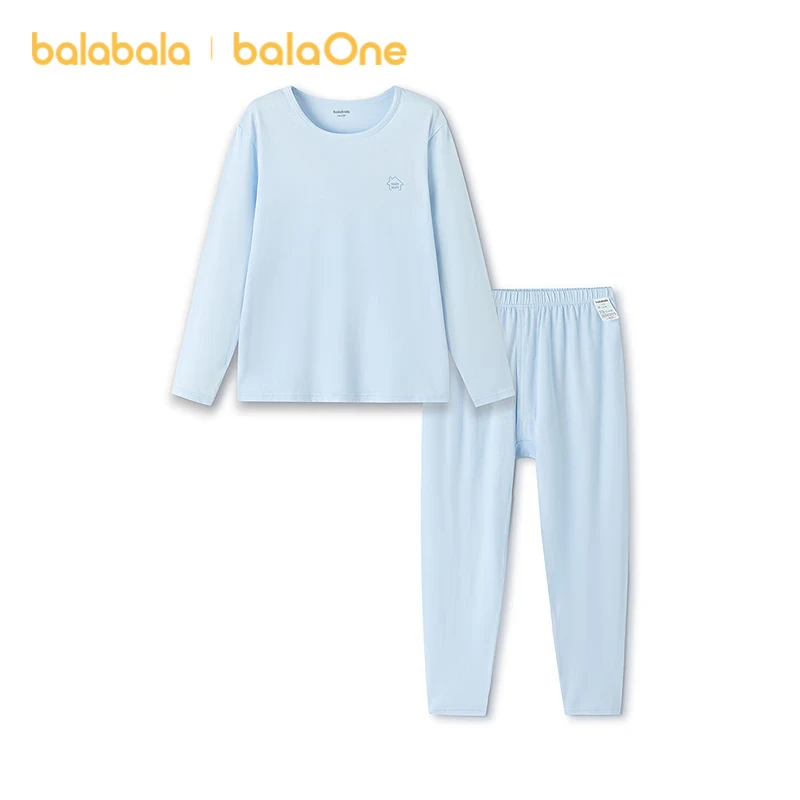 Balabala Kids Children's Underwear Set 2026 Spring Autumn New Boys' Long Johns Cotton Soft Baby Pajamas