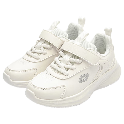 BALABALA Children's Shoes, Kids' Sneakers for Boys And Girls, Lightweight Breathable Running Shoes, Autumn And Winter Footwear, School White Shoes