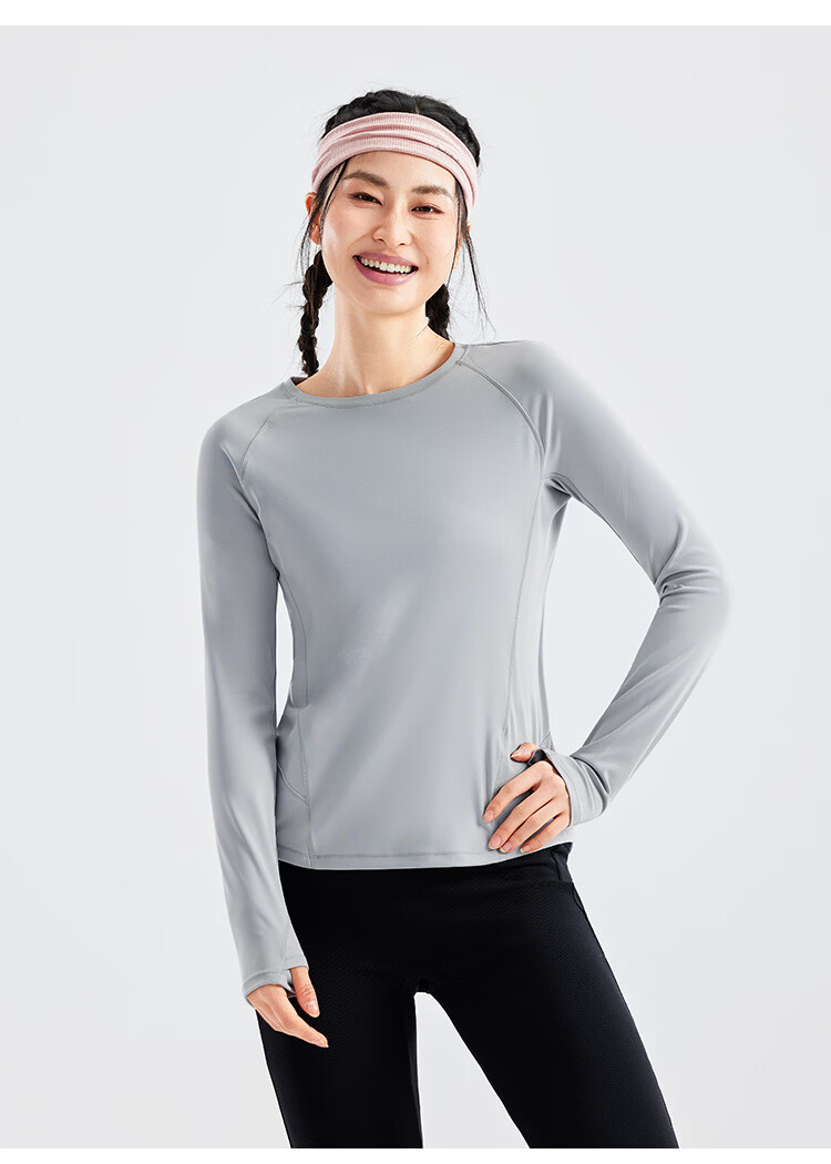 Toread Women's Quick-Dry Outdoor Breathable Lightweight Moisture-Wicking Long Sleeve T-Shirt for Spring and Summer Running Hiking Base Layer 19