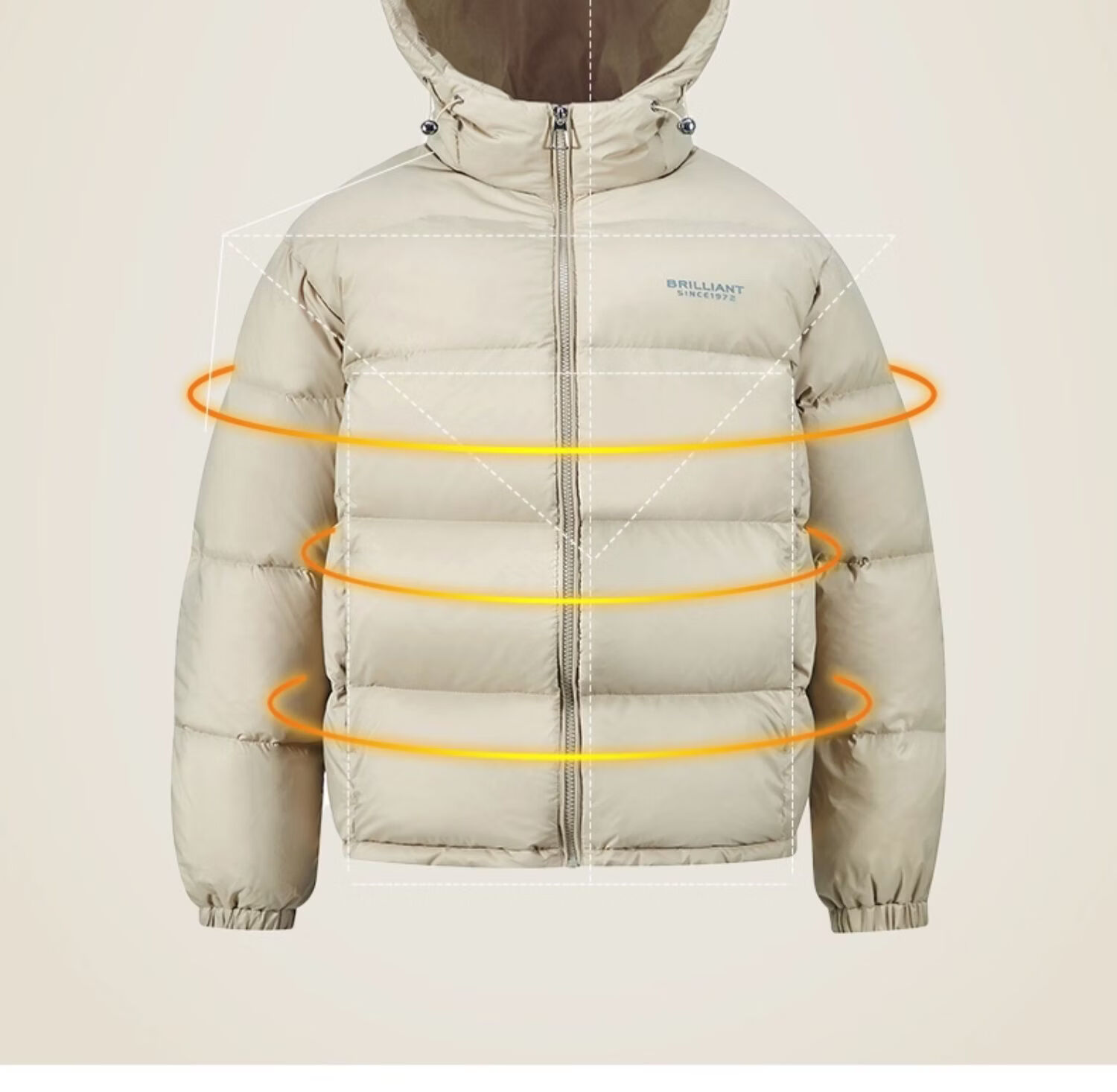 Yalu Women's Short Waterproof and Stain-Resistant Down Jacket 2025 Winter New Hooded Thermal Warm Puffer Coat JD Self-operated 1