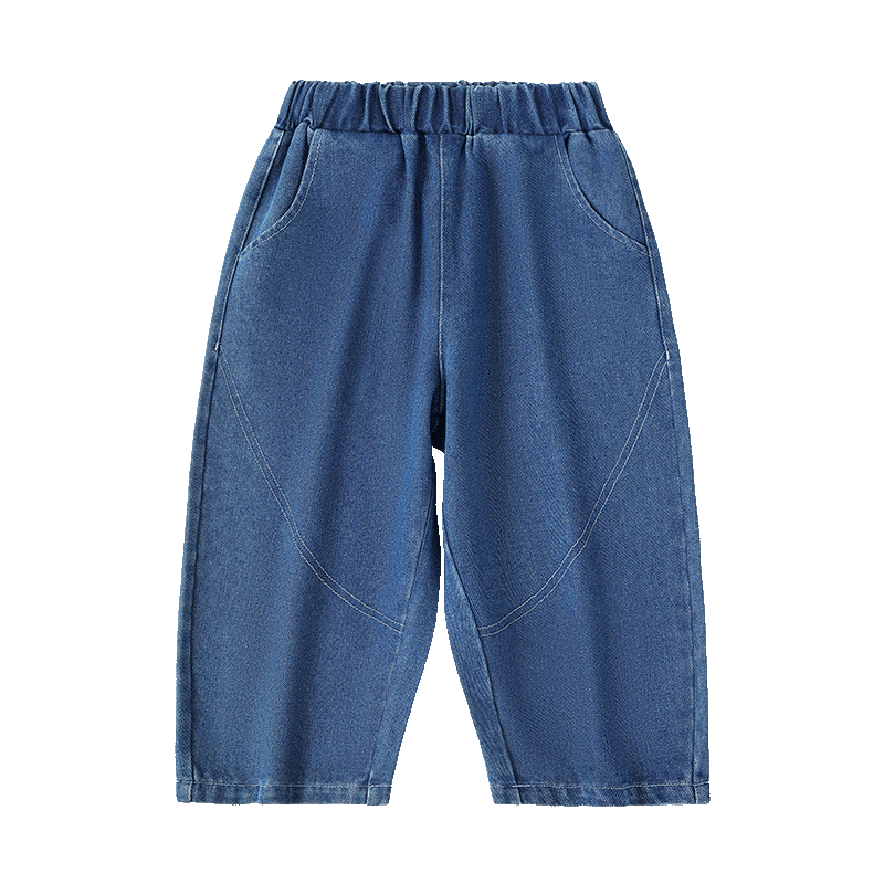 Disney Baby Boys' Denim Jeans Children's Pants Toddler Spring Casual Loose Comfortable Versatile Long Pants Light Blue 120