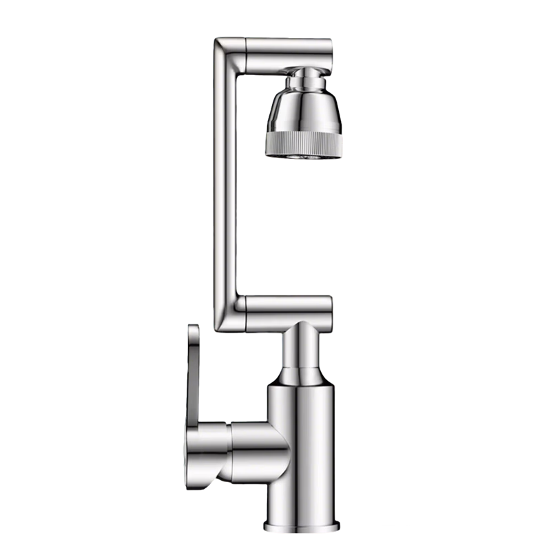 ILeddog Seiko All-Copper Body Bathroom Sink Faucet Mechanical Arm Kitchen Universal Swivel Splash-Proof